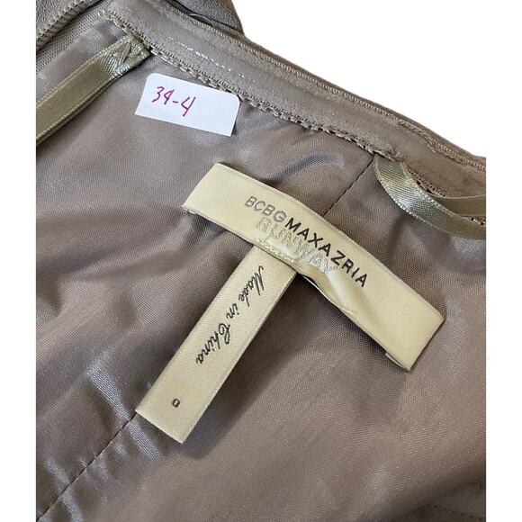 BCBG Maxazria Runway Gray Fei Fei Tube Mini Dress Women's Size 0 | 34-4 - Picture 5 of 8